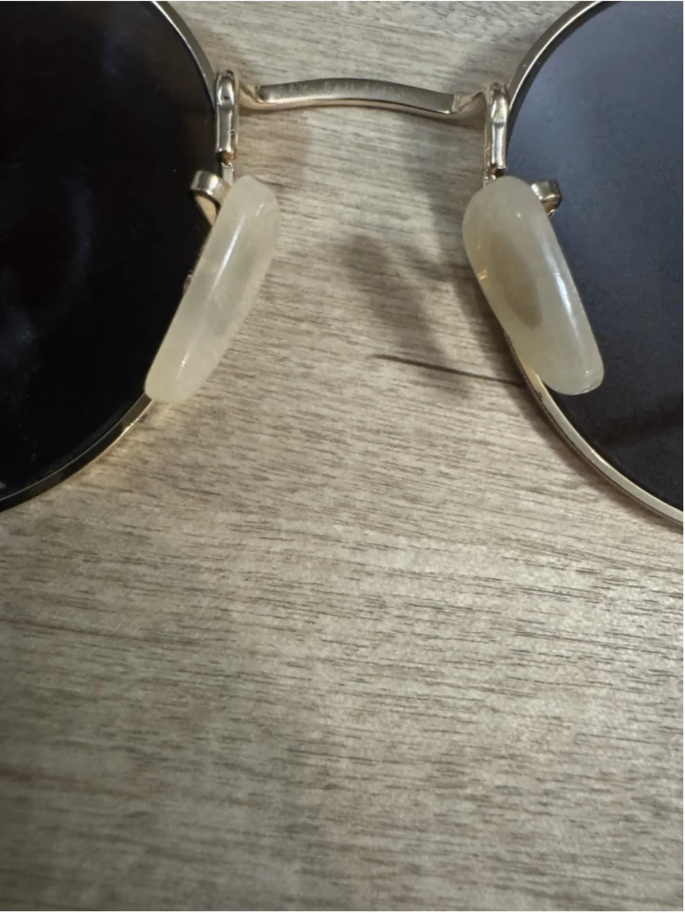 RAY-BAN Round Double Bridge Gold Tone Sunglasses